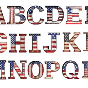 Alfabeto de EE.UU., letras png, alfabeto png, descarga instantánea para uso comercial, Alta resolución, 12x12, uso comercial