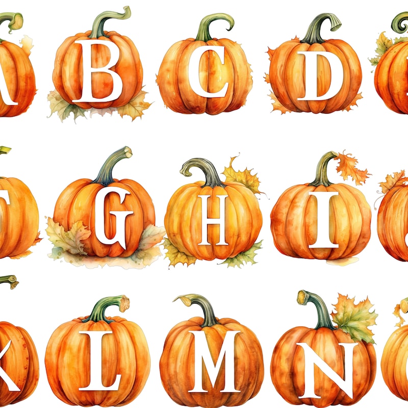 Pumpkin Letters Png Etsy Pumpkin Letters Png Etsy