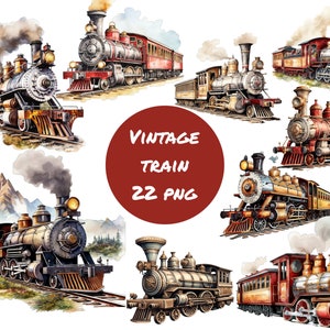 クリップアート列車、商用利用のためのPNGグラフィック、即時ダウンロード、高解像度、12x12、商用利用