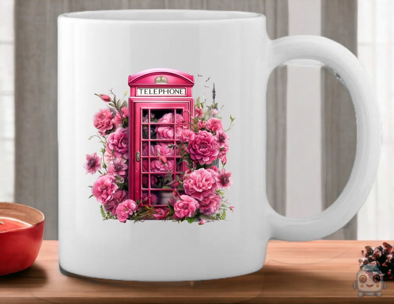 35 Watercolor Pink Telephone Box Clipart, PNG Individual Images on ...