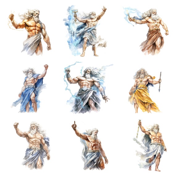Zeus Ruling Old Timey Graphics Zeus Greek Mythology