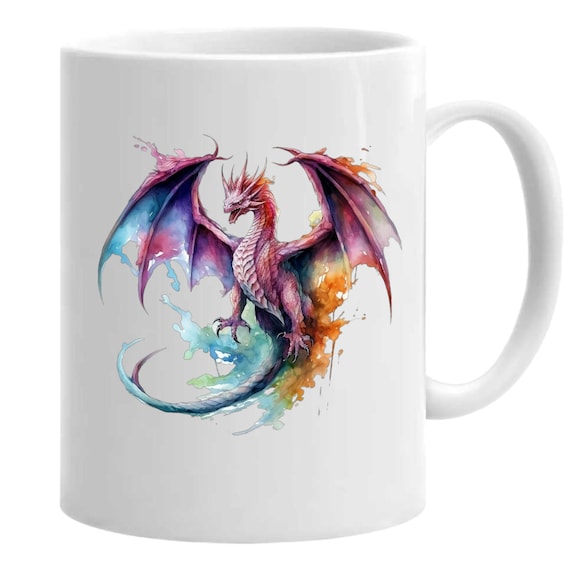 水彩画の飛龍、ドラゴン、飛龍、透明な背景、高品質、クリップアート