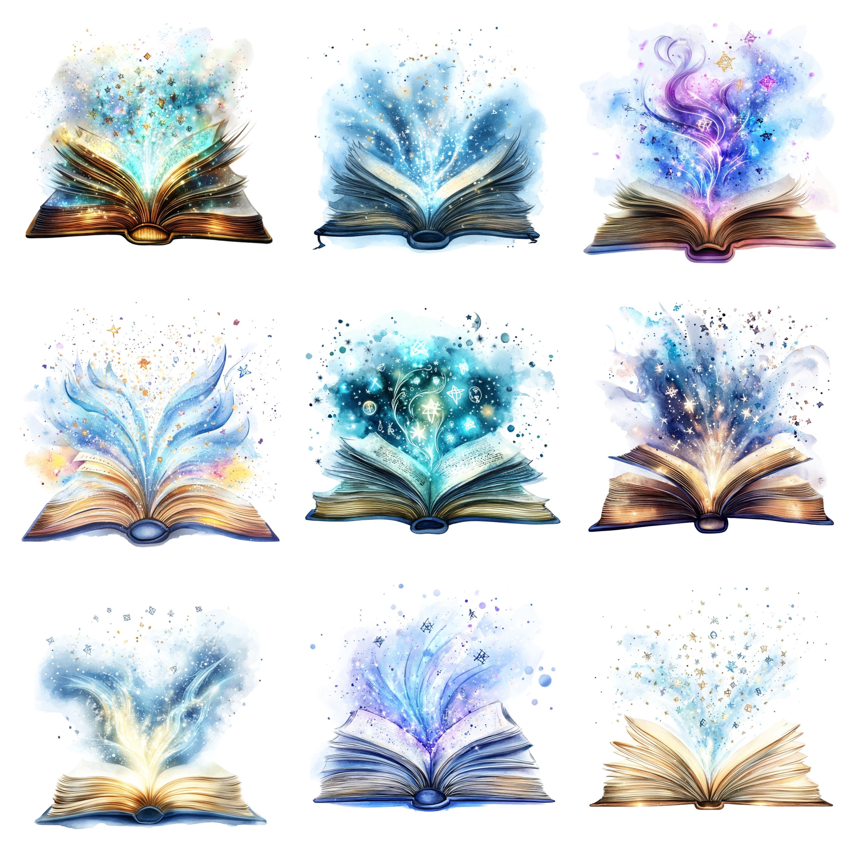 Watercolor Magic Book PNG - 33 Transparent Fantasy Book Clipart ...