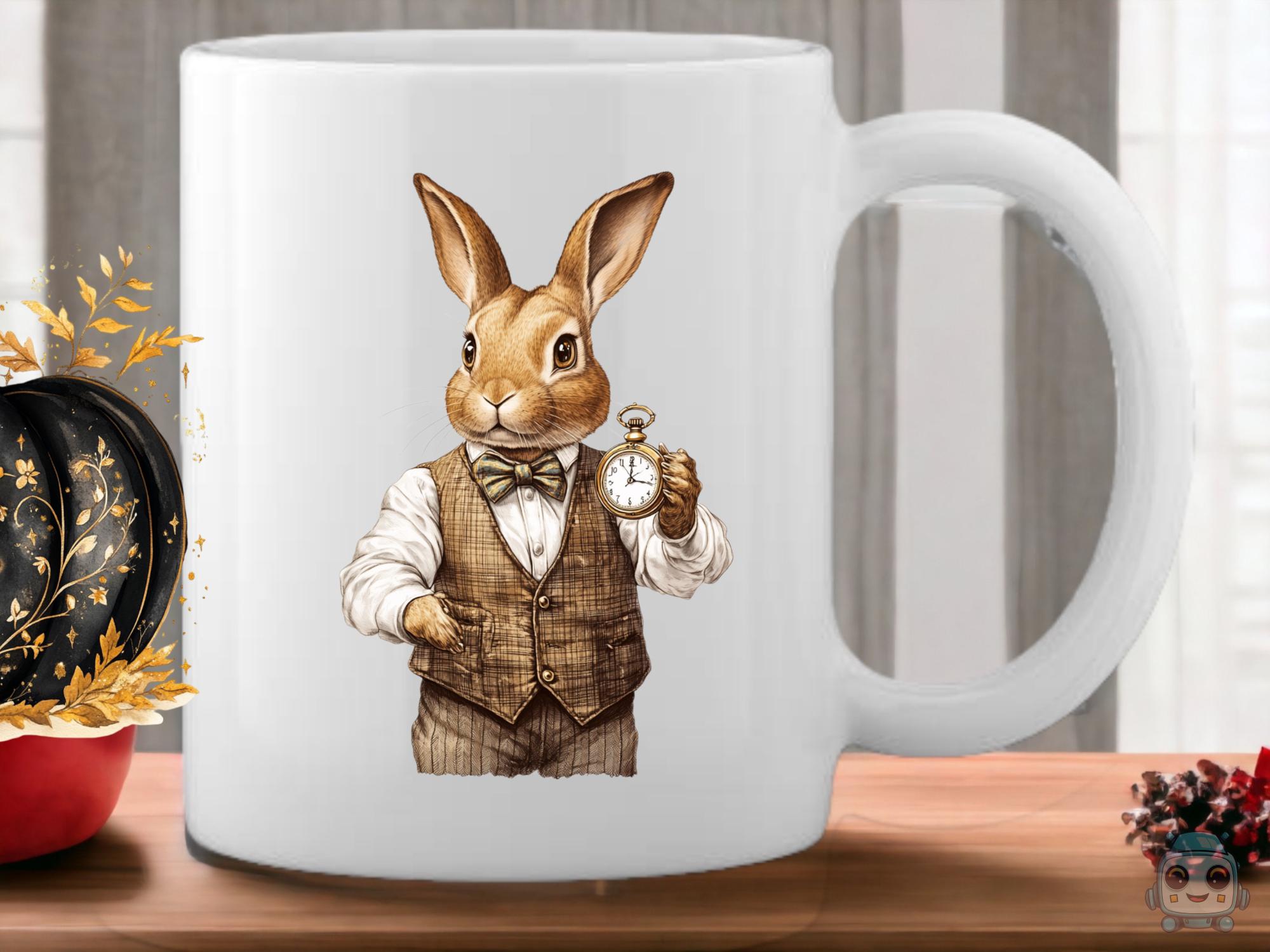 22 Gentleman Rabbits Watercolor Clipart, Animals Clipart, PNG ...