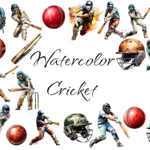 Akwarela Cricket Clipart, pliki cyfrowe PNG na przezroczystym tle, album, zaproszenia, wykorzystanie komercyjne, natychmiastowe pobieranie