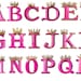 Clipart Princess Alphabet, Pink Letters Png, Transparent Background ...