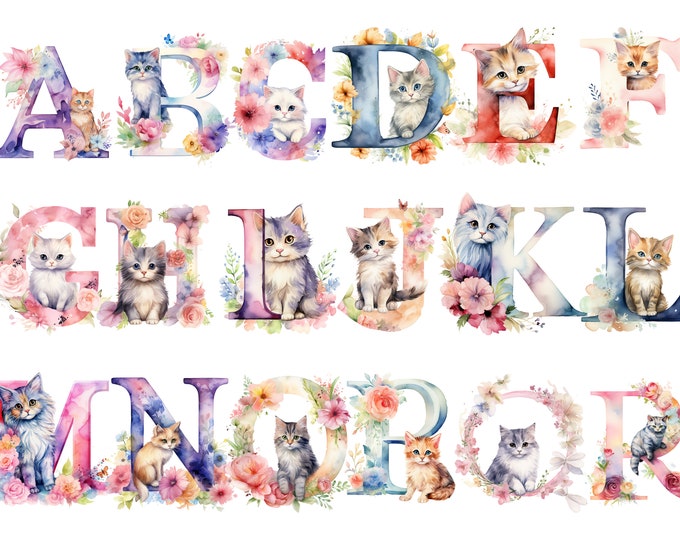 Cat Png Clipart Cat Letters Cat Font Alphabet Png Doodle Letters Png ...