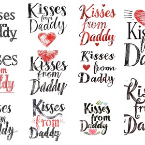 Kisses For Dad Printable