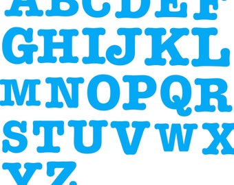 Blue Alphabet Letters and Numbers, Wedding Lettering, Watercolor Art, Watercolor Monogram Sublimation, Stationery, Table Numbers