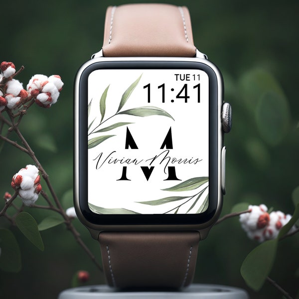 Personalized Apple Watch Wallpaper,Apple Watch Wallpaper, Floral Apple Watch Background,Custom Apple Watch Wallpaper,Aesthetic Background