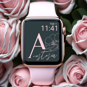 Personalized Apple Watch Wallpaper,Apple Watch Wallpaper, Flower Apple Watch Background,Custom Apple Watch Wallpaper,Custom Apple Wallpaper