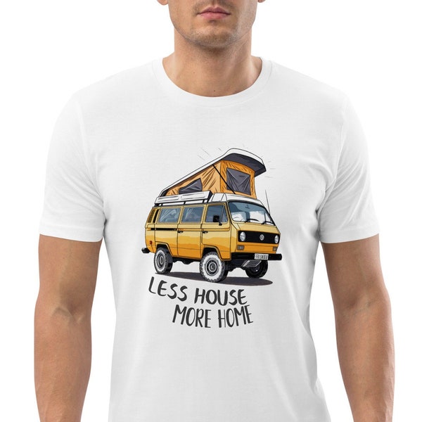 Vanlife - Less house, more home | Unisex T25 Westfalia Pop-Up Roof Syncro Campervan T-Shirt