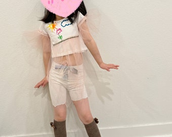 Handmade 3-4 Years Clothes Set - Uniquely Redesigned from Her Own Clothes by a Little Girl