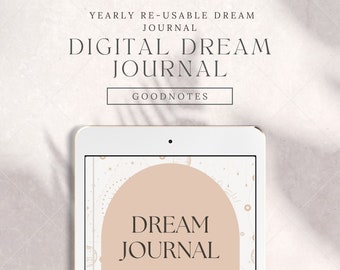 Digital Dream Journal, Sleep Reflection, Lucid Dream Tracker (PDF, GoodNotes)