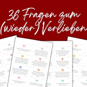 Regalo San Valentín, 36 Preguntas para Enamorar, Juego para Parejas, Regalo Aniversario Boda, Actividades para Parejas, Preguntas para Parejas