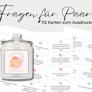 Valentinstag Geschenk, 112 Fragen für Paare, Beziehungskarten, Geschenk für Frauen, Geschenk für Männer, Jahrestag Geschenk, Spiel Erwachsen