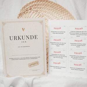 JGA photo tasks, JGA game, 64 tasks for the hen party, photo challenge bridal shower, JGA women, party game to print out