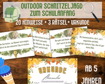 Speurtocht voor het begin van het schooljaar om af te drukken, speurtocht voor de inschrijving op school met 20 aanwijzingen, spelletjes voor de start van het schooljaar, cadeau voor de introductie van het schooljaar