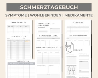 Szablon dziennika bólu do wydrukowania, pobierz dziennik bólu, udokumentuj przewlekły ból, dziennik objawów w formacie PDF, pobierz