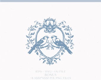 Vintage Wedding Crest Monogram, Bespoke Logo Design (Digital Download)
