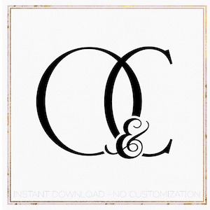 Puede incluir: Diseño gráfico en blanco y negro de las letras C y C entrelazadas con un símbolo de ampersand en el centro.
