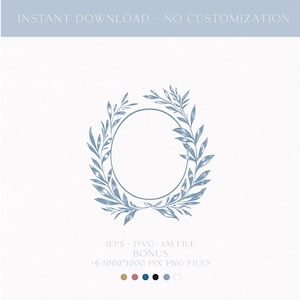 Wedding Monogram Digital Download, Vintage Wedding Crest, Monogram Svg, Bespoke Wedding Logo Design, Hand Drawn, Sketched Template, Svg File