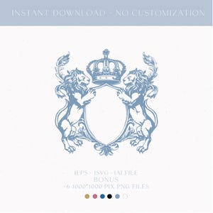 Wedding Invitation Logo Crest, Heraldry Vintage Wedding Crest, Monogram Svg,  Hand Drawn, Sketched Template, Svg File
