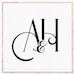 Modern Wedding Monogram, Chic Logo, Stylish Wedding Couple Logo ...