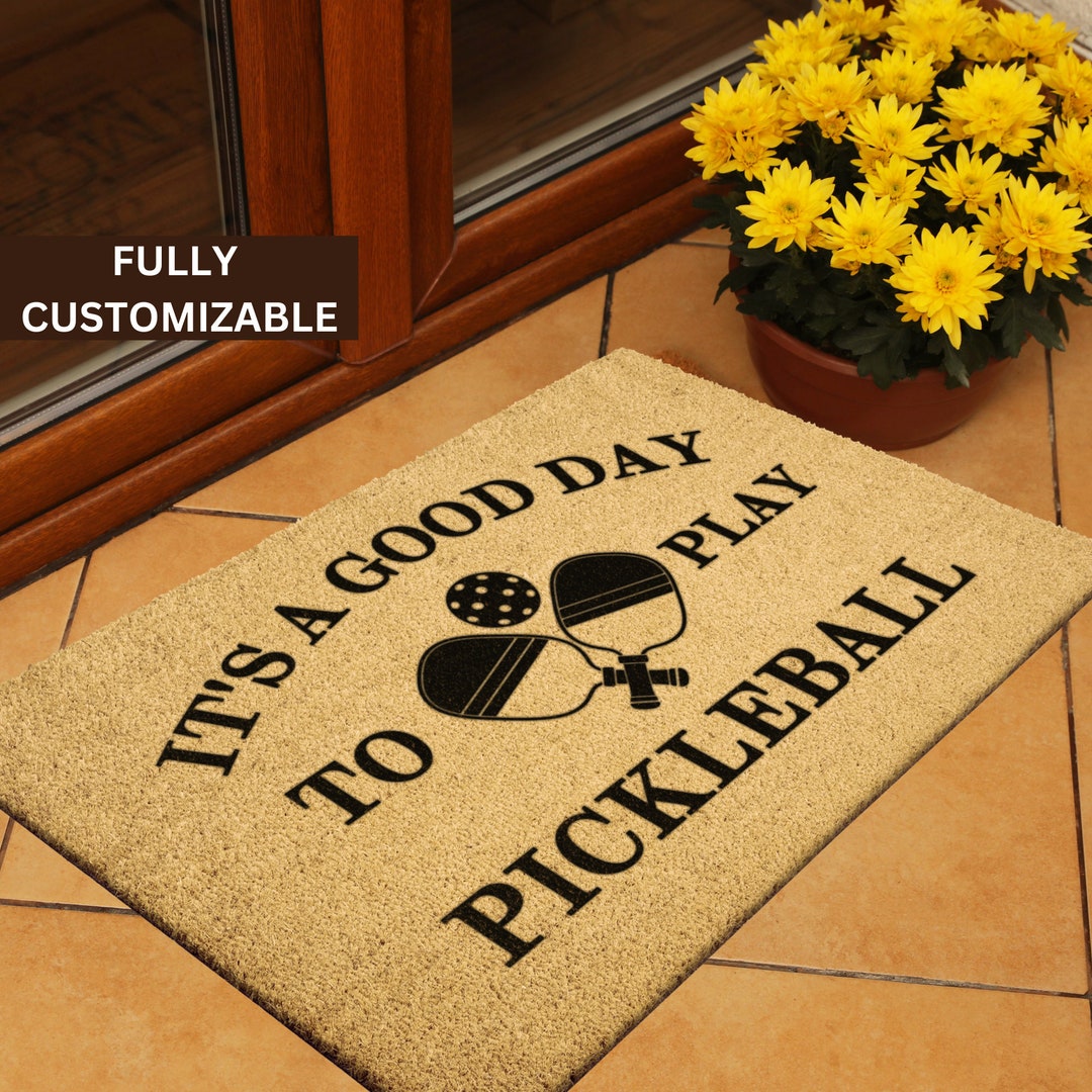 Pickleball Decor, Pickleball Gifts, Mat, Doormat, Pickleball