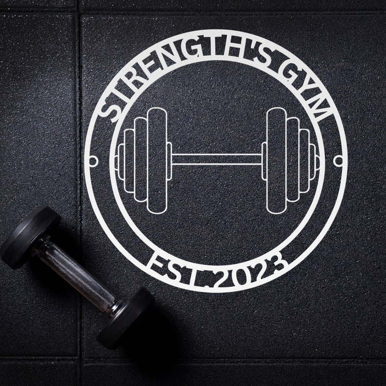 Signs Home Gym Decor Metal Wall Art Fitness Room Decor Gym Etsy
