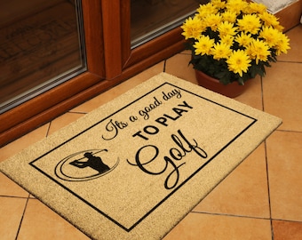 Funny Door Mat, golf doormat, golf sign, golf home decor, funny doormat, housewarming gift, Doormat