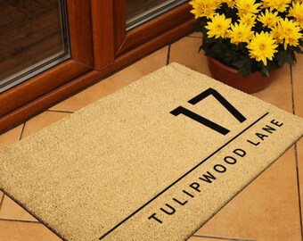 new home gift, personalized doormat, wedding gift, custom doormat, welcome mat, housewarming gift, Christmas gift