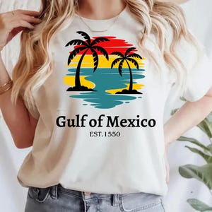 Chemise Golfe du Mexique, T-shirt Golfe du Mexique, T Golfe du Mexique, Golfe du Mexique, T-shirt Golfe du Mexique, Chemise personnalisée