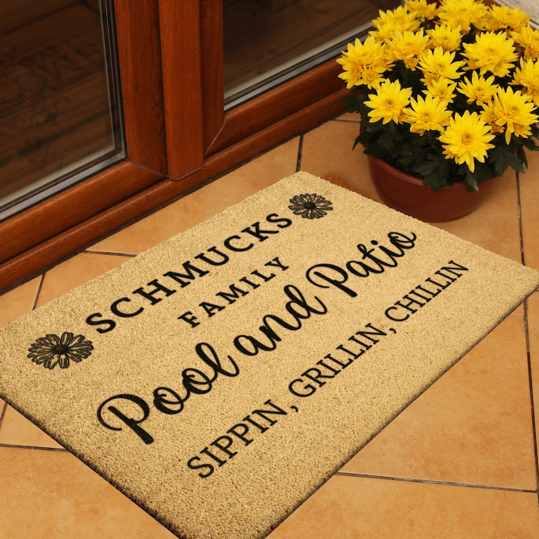 Summer Doormat Pool Doormat Doormat Mat Custom Etsy