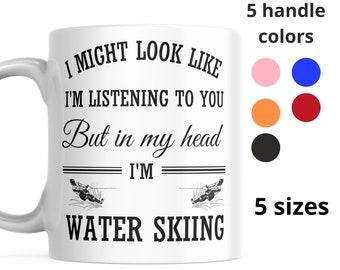 coffee mug, Water Skier, Water Ski Mug, waterskiing, Water Skiing Mug, water skier gift, Water Ski, Christmas gift