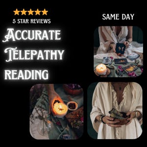 Same Day Reading, Empathy, Accurate Telepathy Reading, Psychic Reading, Real Telepathy Reading, Same Hour, Detailed Mind Reading, Telepathy