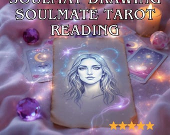Dessiner et lire l'âme sœur à la même heure : lecture du tarot psychique avec amour