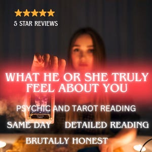 Accurate Psychic Reader, How Does He Feel About Me?, Same Day, What Are They Thinking, Best Psychic, PDF, Tarot Reading, Psychic Reading