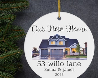 New Home Gift, housewarming gift, new home ornament, first home, custom ornament, Christmas Ornament