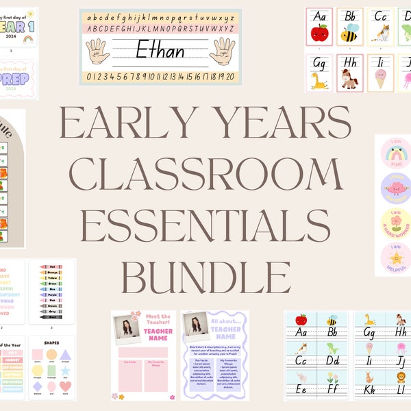 Early Years Classroom Essentials Bundle