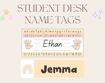 Student Desk Name Tags (Upper and Lower Grades)