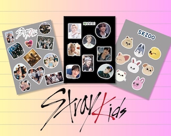 Stray Kids Stickers Digital/ digital file onyl/ printable / Logo / Skzoo Stickers/Laptop /Stray Kids Sticker Set 30pcs