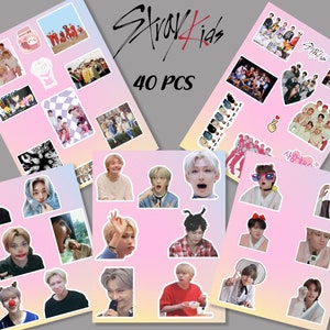 Stray Kids Stickers/ printable sticker Stray kids skzoo / Stray Kids Logo / Skzoo Stickers//Laptop Sticker/Stray Kids Sticker Set 40pcs