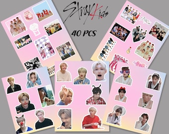 Stray Kids Stickers Digital/ printable sticker Stray kids skzoo / Stray Kids Logo / Skzoo Stickers///Stray Kids Sticker 40pcs Only digital