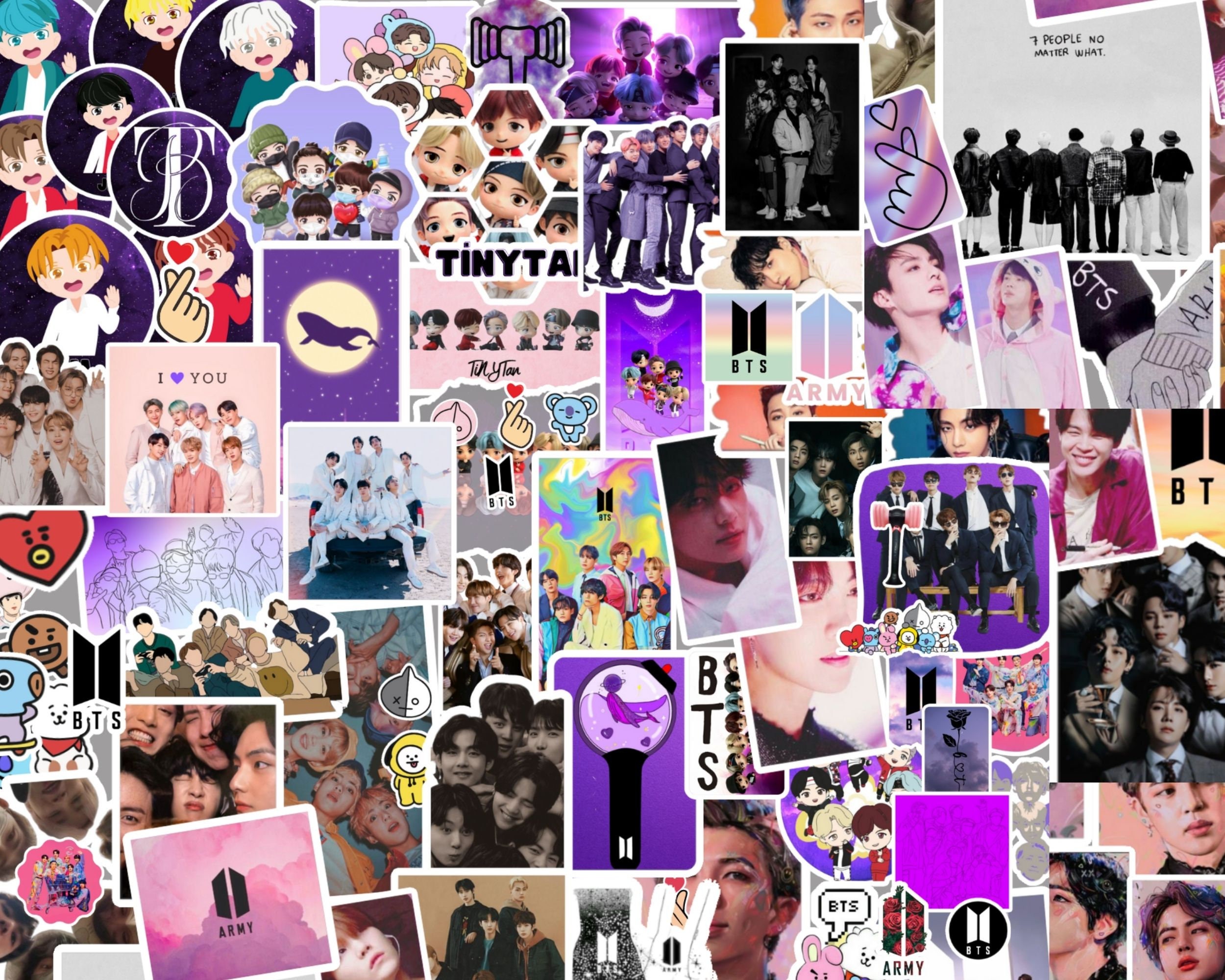 BTS Digital Stickers/ Printable Sticker BTS / BTS Logo / Kpop Stickers ...