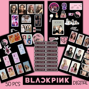 現品限り一斉値下げ！ Blackpink PRİNTABLE / Labels Stickers Tour World Pink Born カーアクセサリ