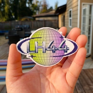 Lewis Hamilton +44 Globe Y2k  Formula One Waterproof Vinyl Sticker