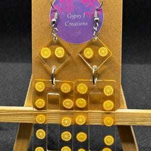 Lemon Dangle Earrings