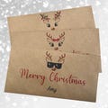 Personalised Christmas Cash Envelope, Reindeer Merry Christmas, For Gift Cards, Tickets, Money. For Gifting  Kids Adults Xmas Cash.
