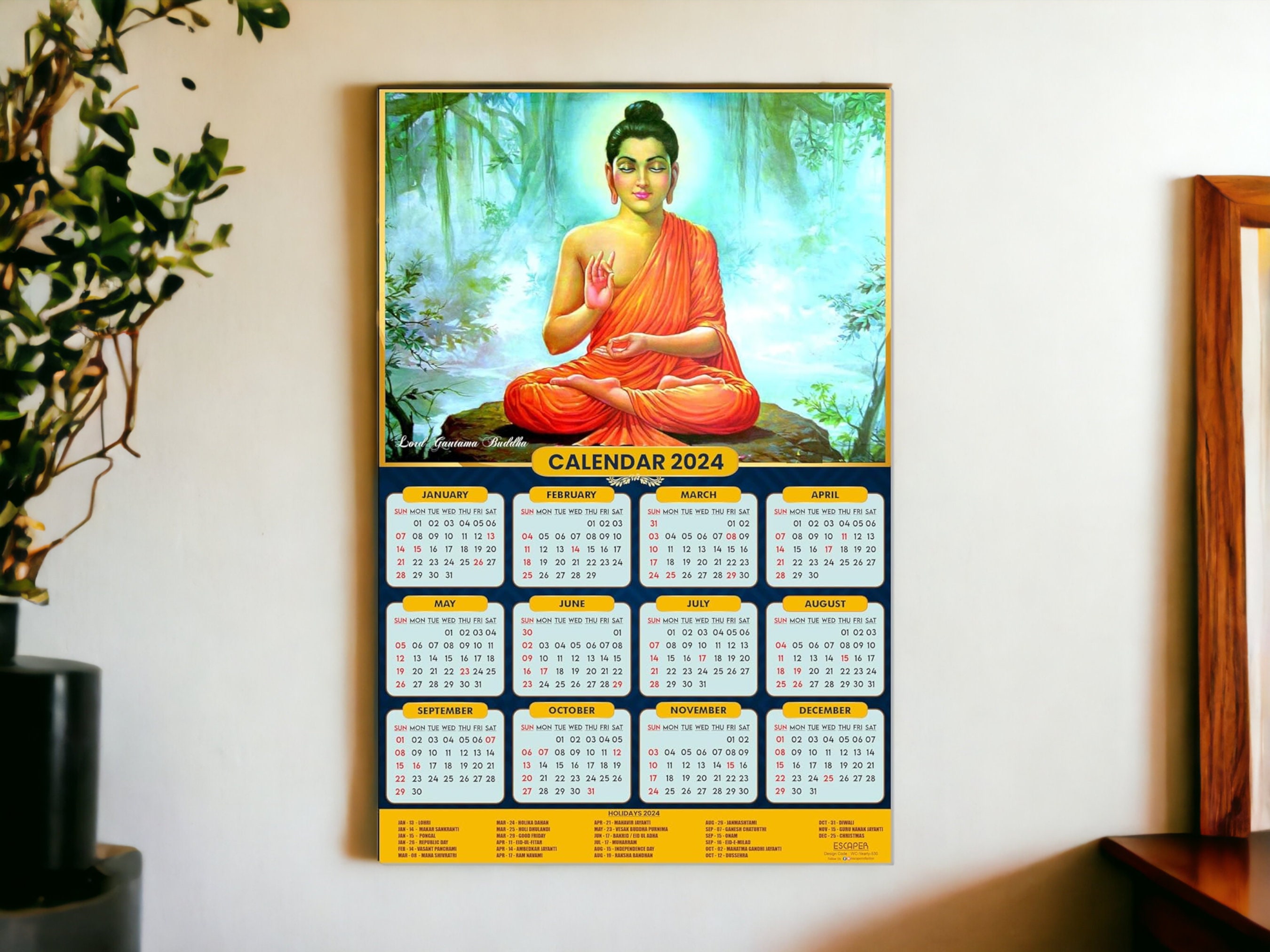 Buddha calendar -  France